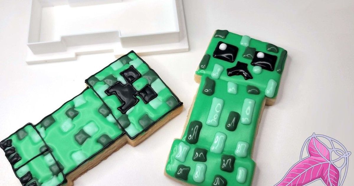 Minecraft Creeper Cookie Cutter by SophiaTheHobbit | Download free STL ...