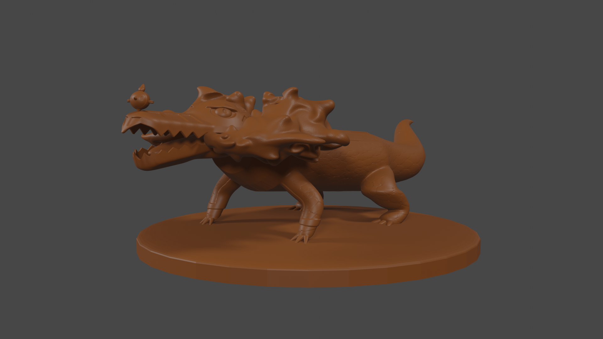 Pokemon inspired, Skeledirge, Tabletop DnD miniature