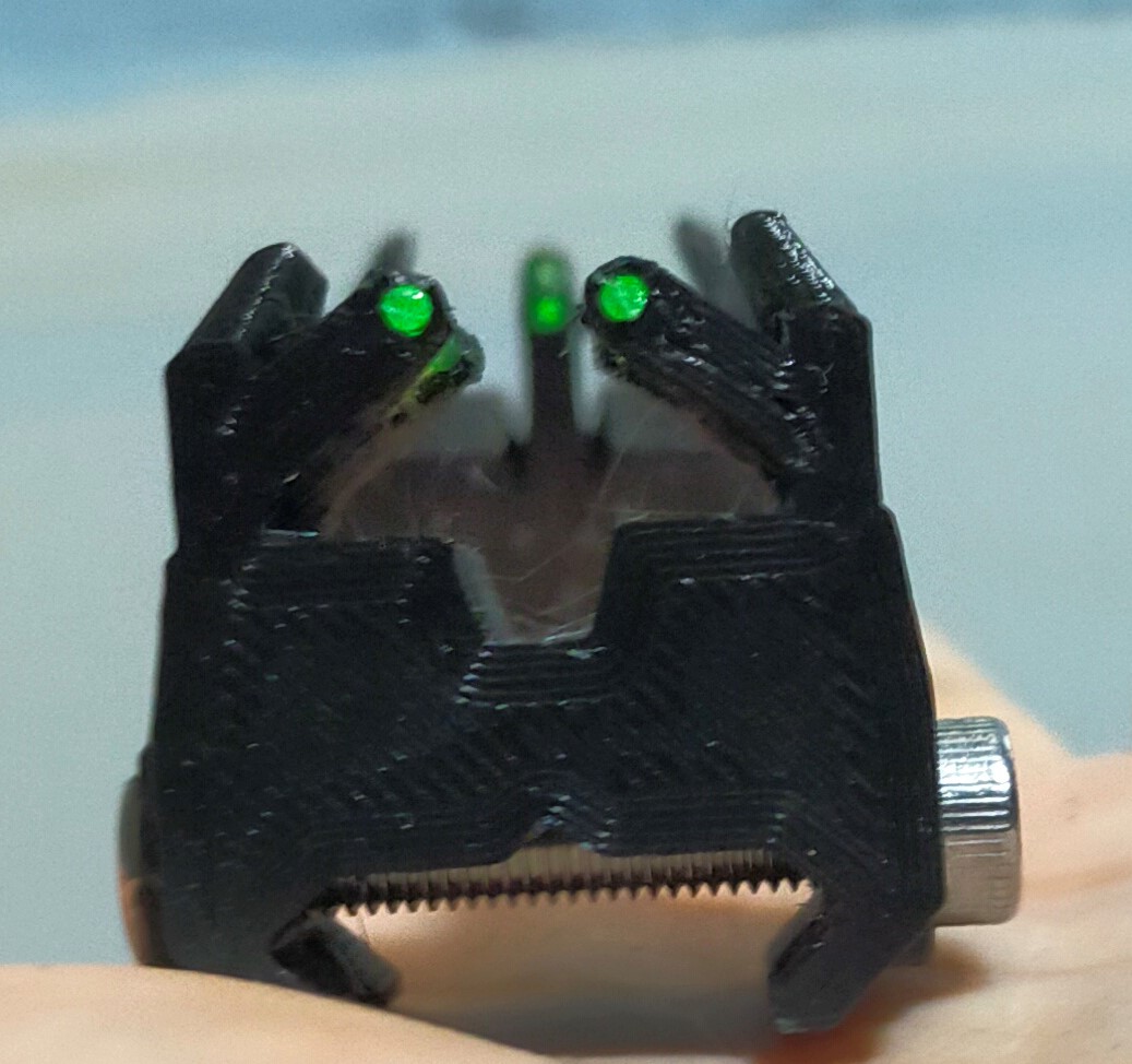 Fibre optic (filament) Picatinny Iron Sights