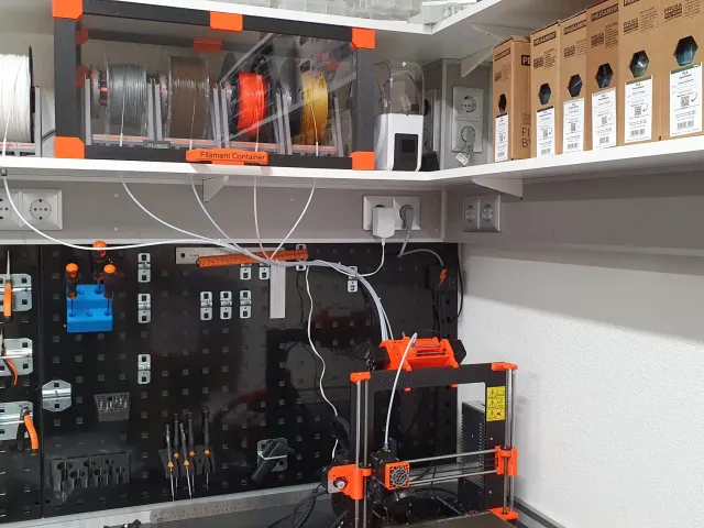 Filament Container / Drybox / Storage / Enclosure for 4x Auto-Rewind Mechanisms