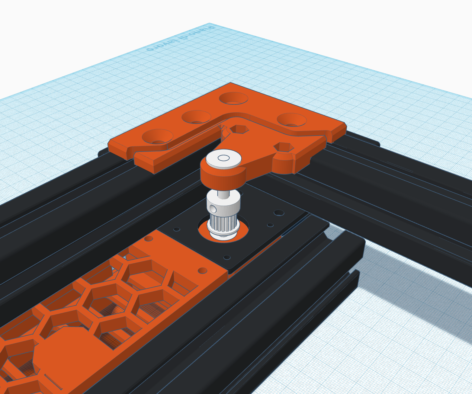 V-Core3 stepper decoupling/belt hotswap corners
