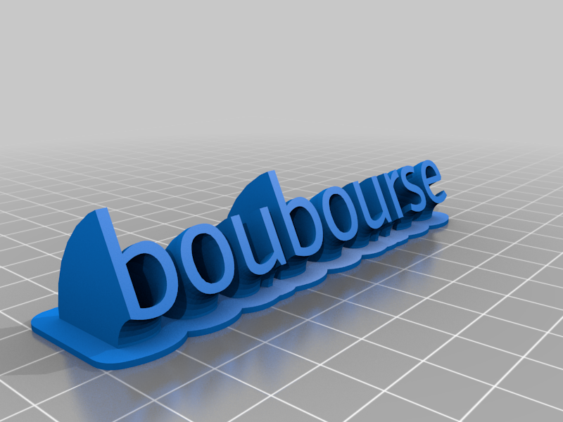 boubourse  name plate 