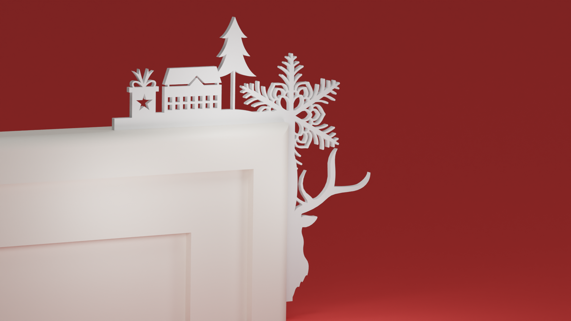 Christmas Door Trim Corner 07 (Christmas ornament)