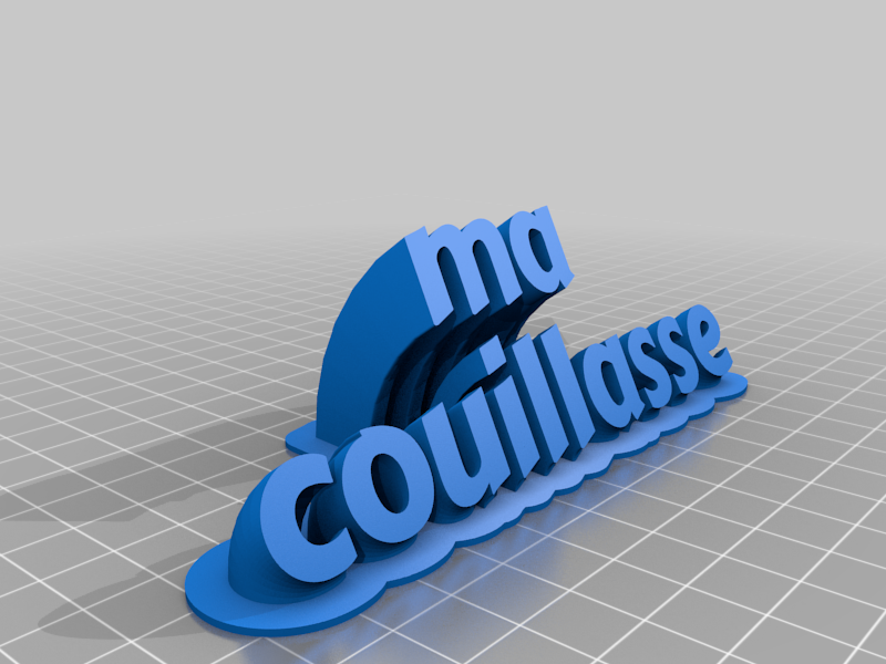 ma couillasse name plate 