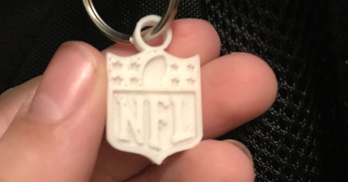 NFL all LOGOS keychan Printable an Renderable | 3D Print Model