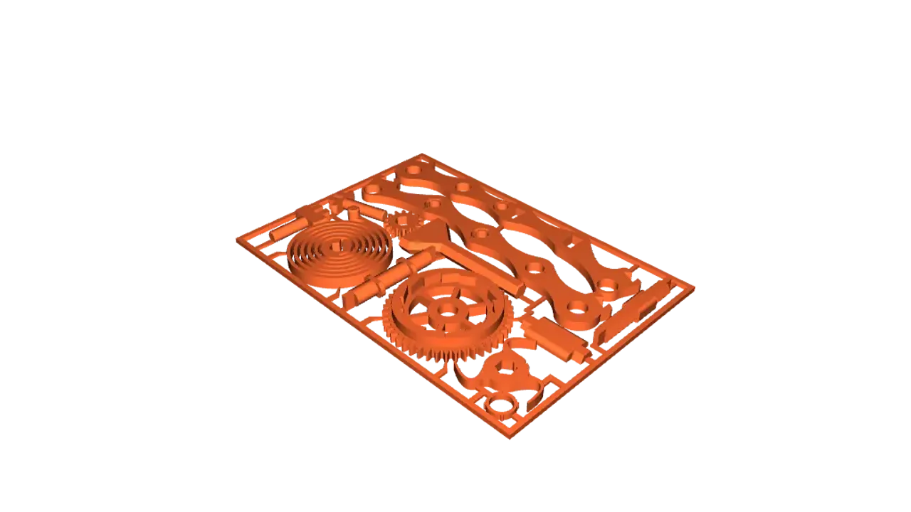 Fully 3D-printable wind-up car gift card by Wilfred | Download free STL ...