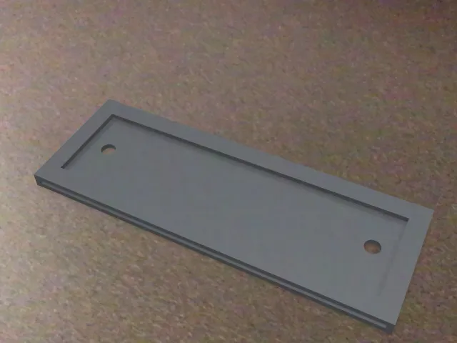 Locker nameplate holder