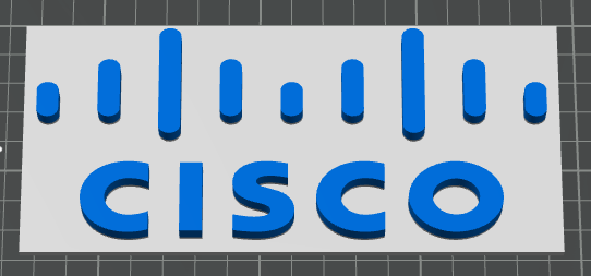 Cisco sign for office workshop, stand
