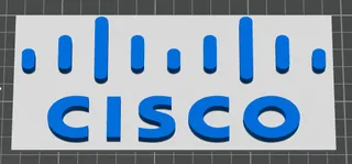 Cisco sign for office workshop, stand