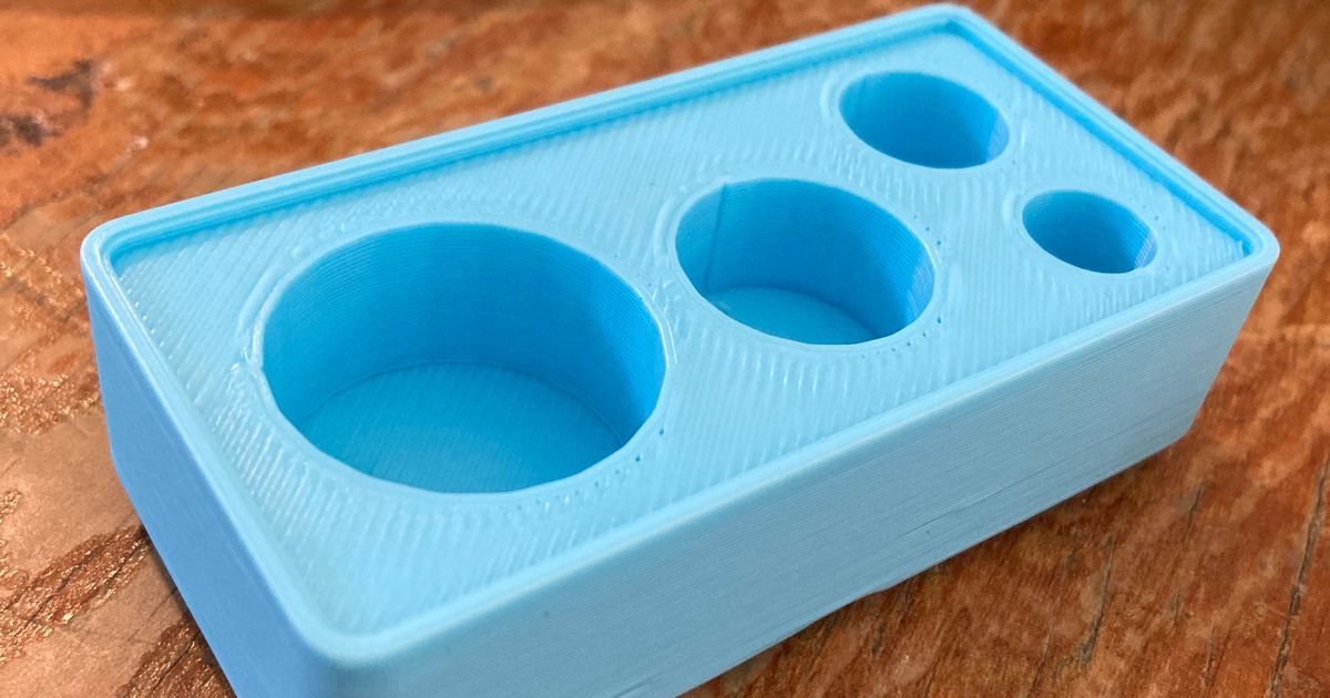 Gridfinity Clay Punch Tool Holder by bronto Download free STL model