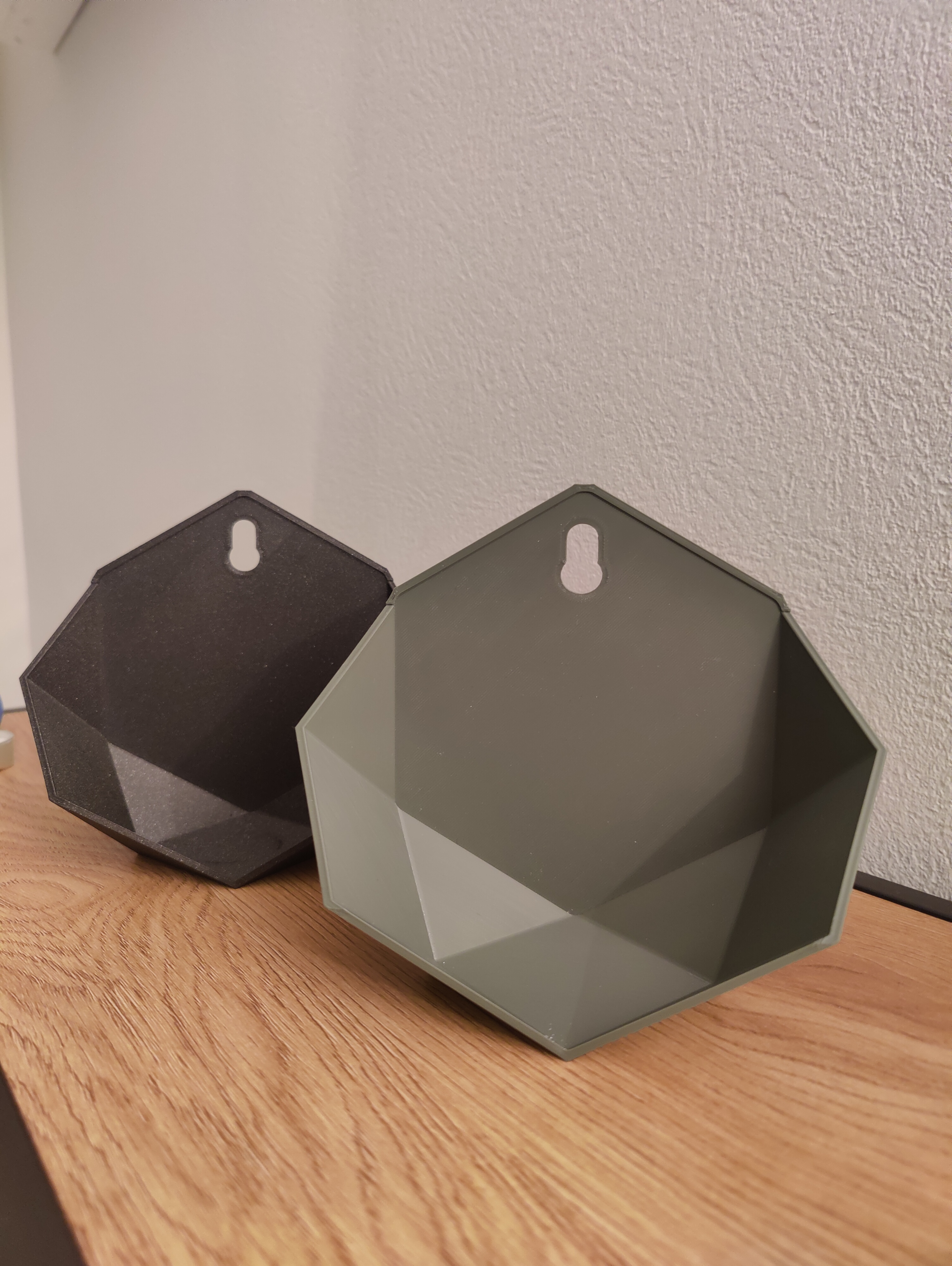 Hexagon wallmounted tealight holder