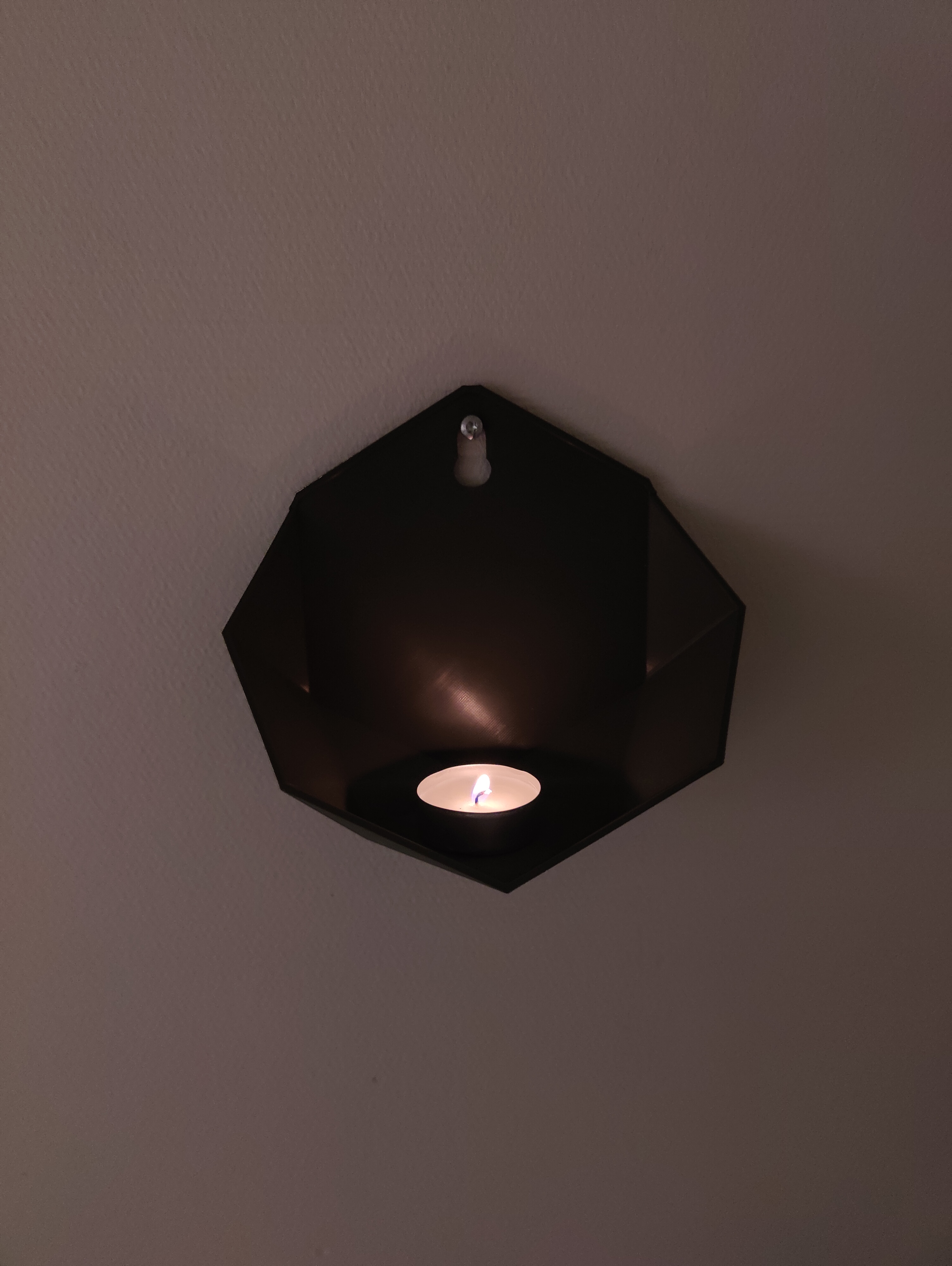 Hexagon wallmounted tealight holder — miniatura 2