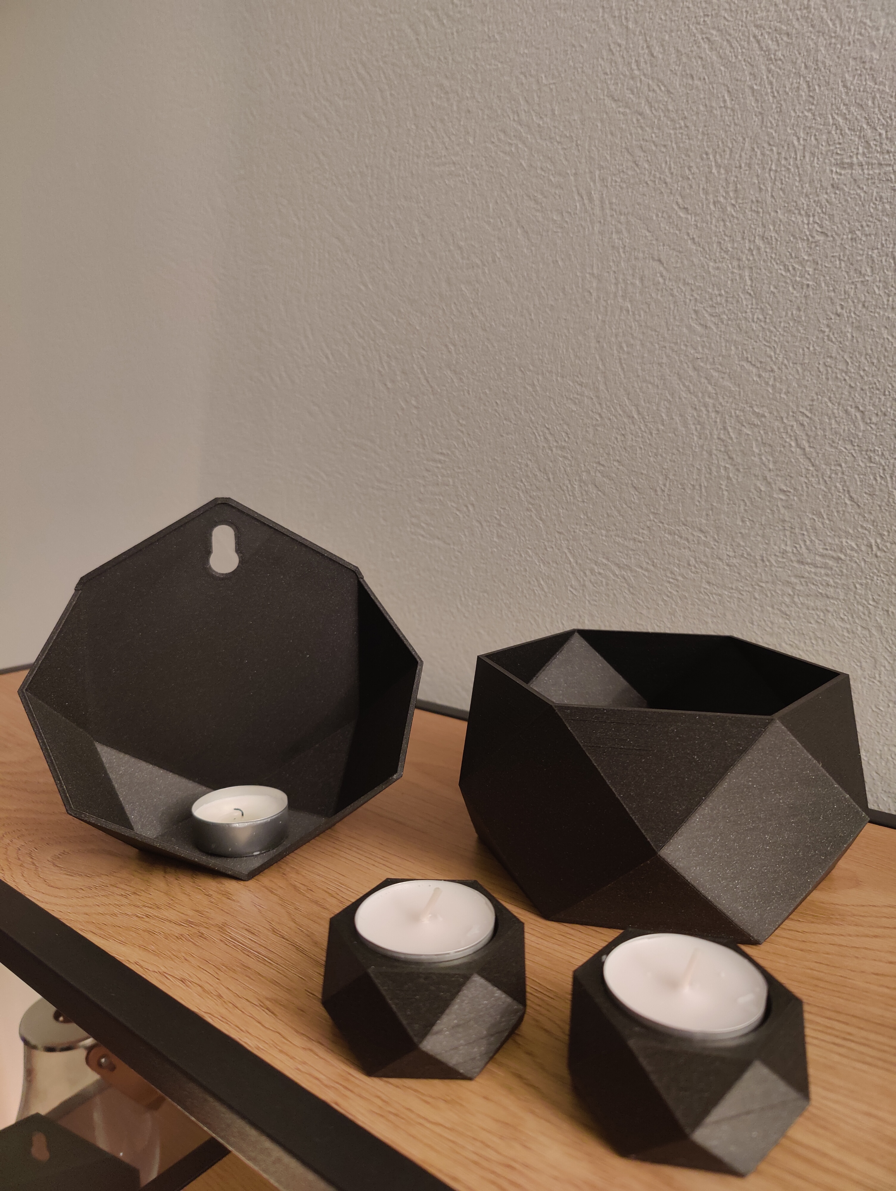 Hexagon wallmounted tealight holder — miniatura 3
