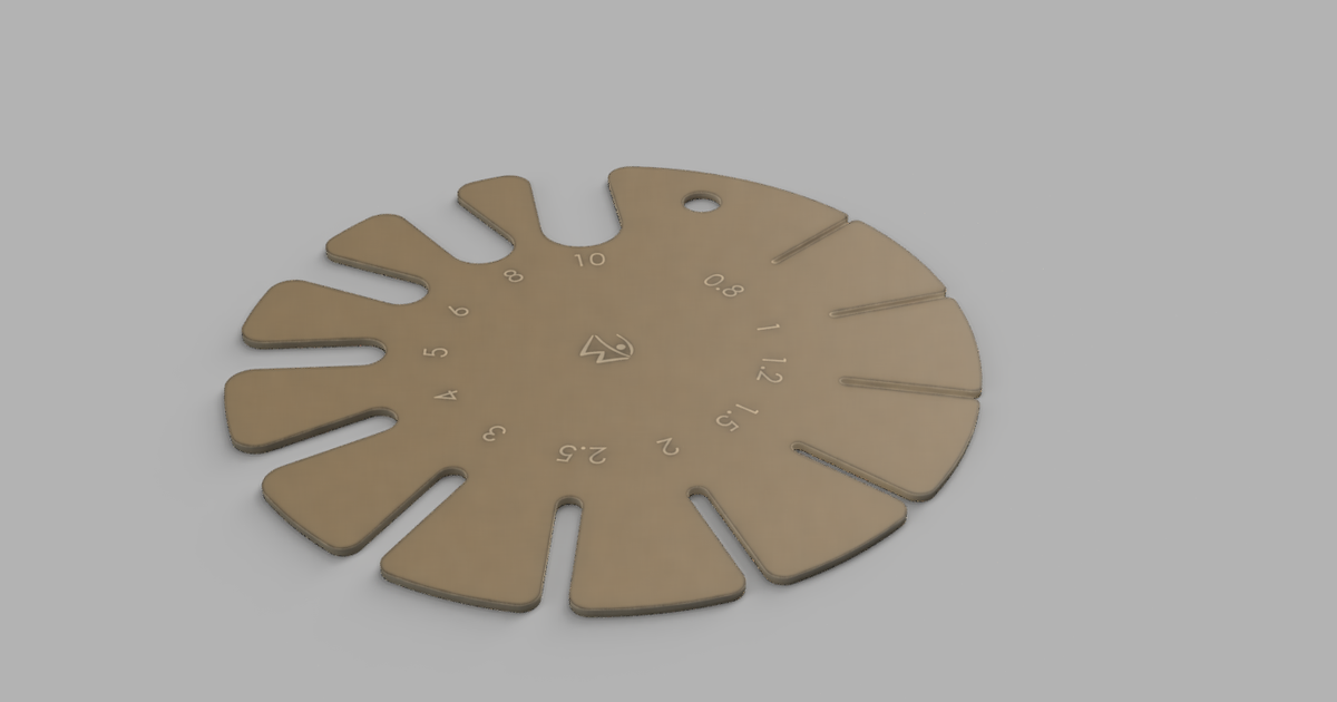 Metric Sheet Metal Gauge por Ghrrum | Descargar modelo STL gratuito | Printables.com