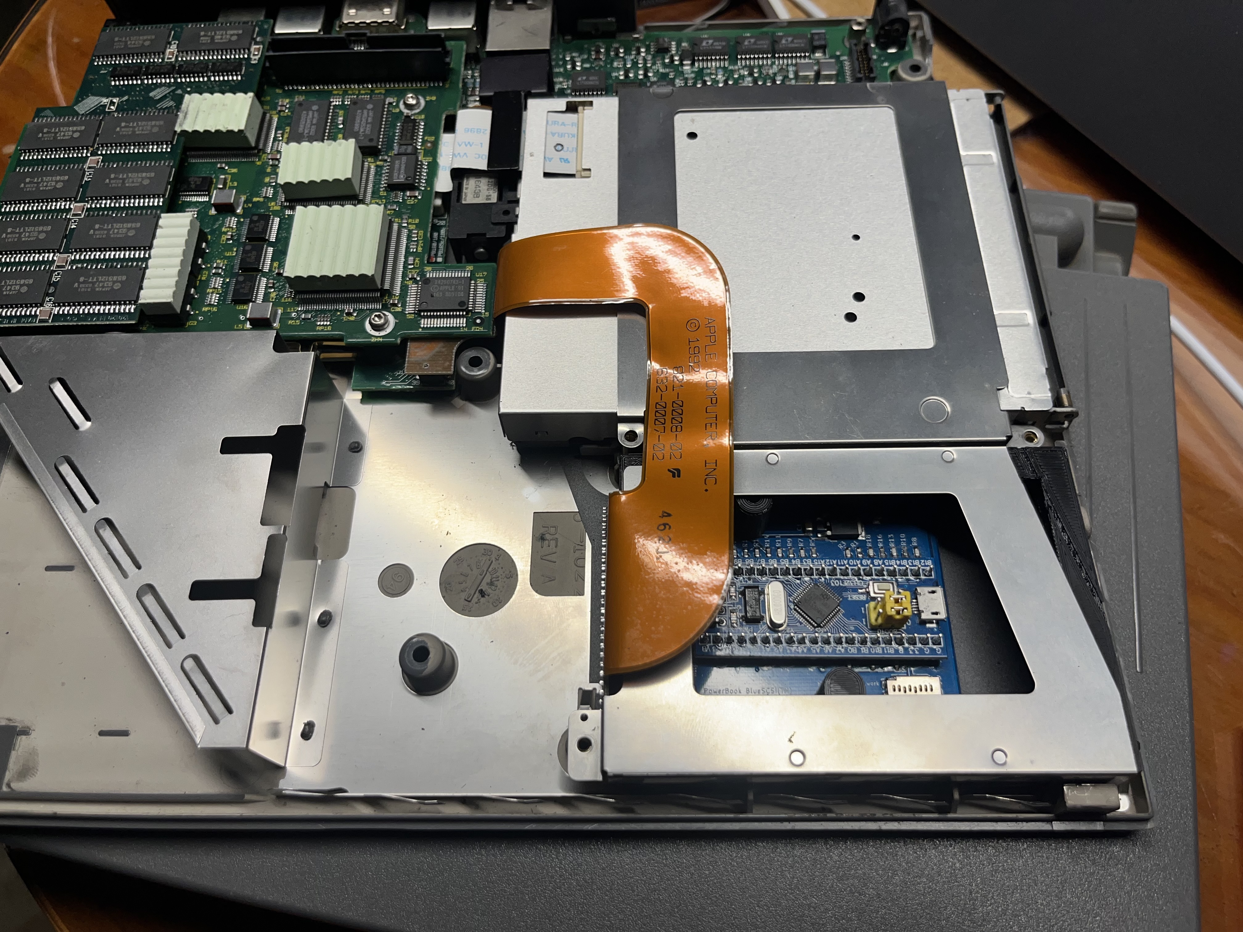PowerBook 180 BlueSCSI Mount Box