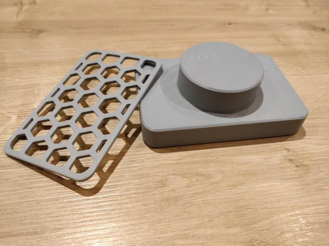 Soap dish with added base