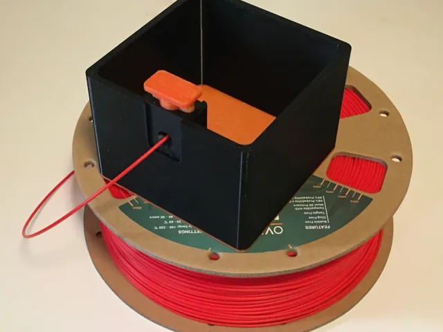 Trash bin for 45° filament cutter