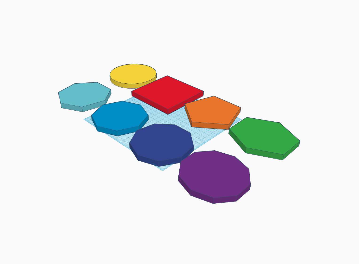 Basic Coaster Shapes - Infill Coaster