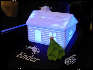Ender 3 Xmas House LCD cover