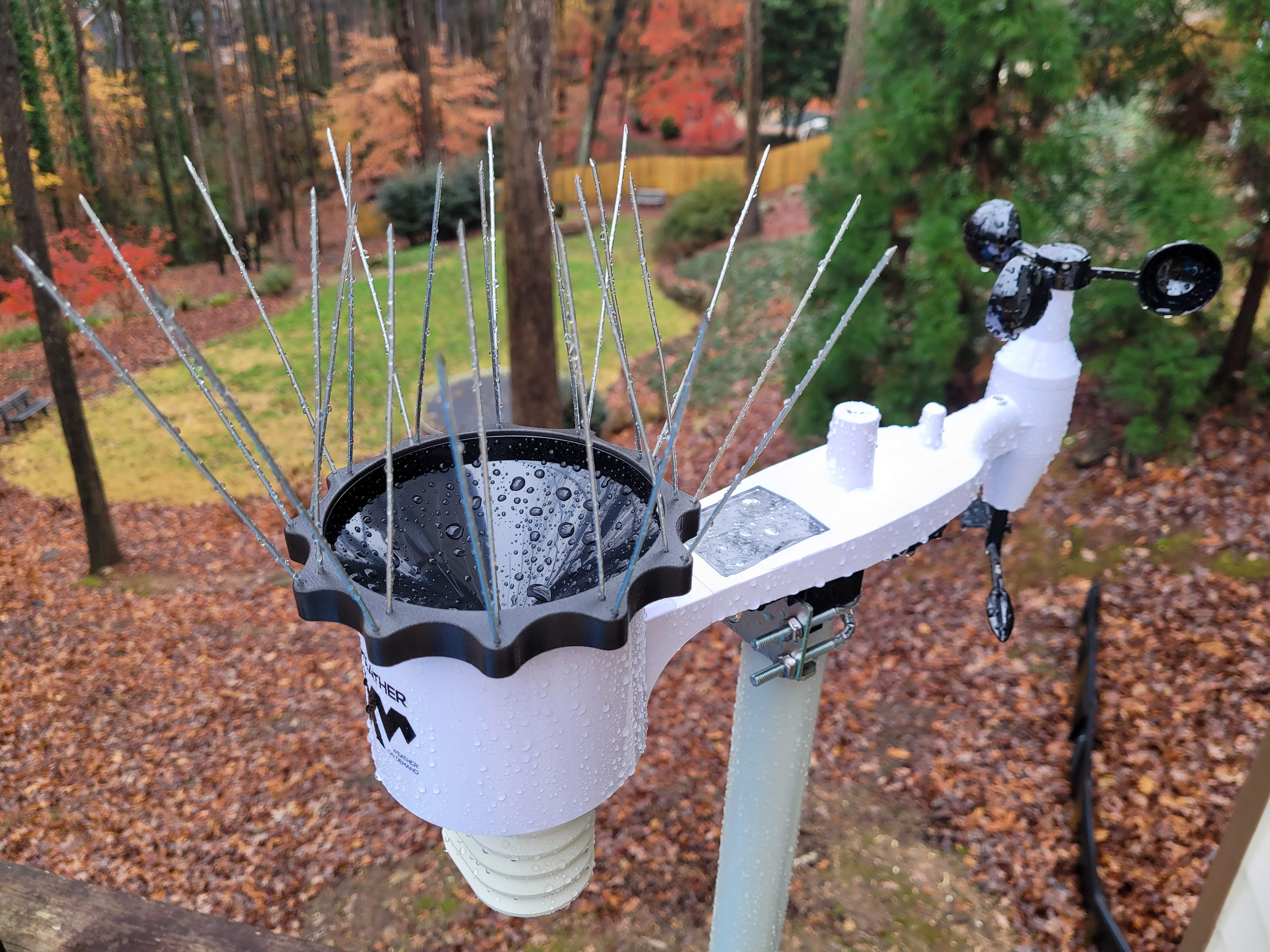Weather Station Rain Gauge Bird Spikes by makemodmend Download free