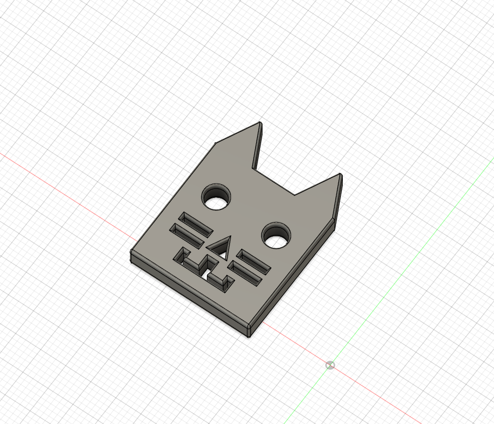Cute cat key fob