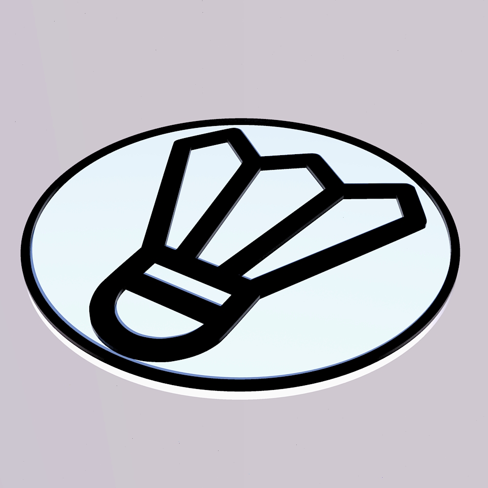 Badminton Coaster