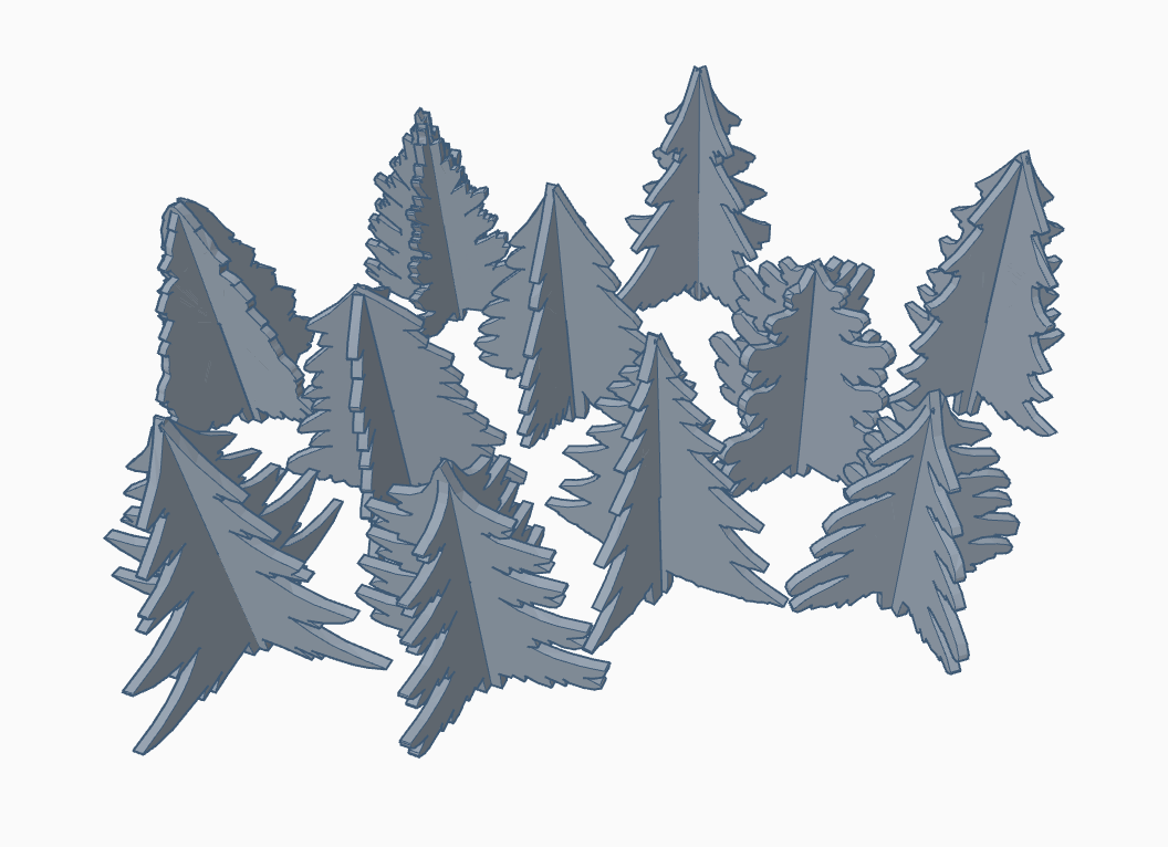 Christmas Tree set, 11 type