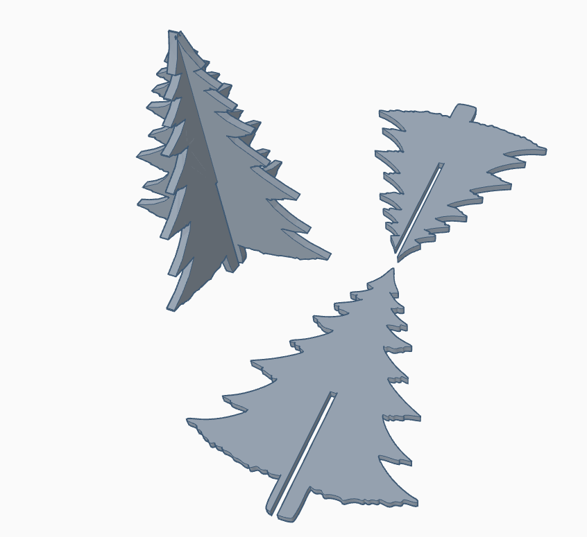 Miniatura 3 do modelo 3D Christmas Tree set, 11 type