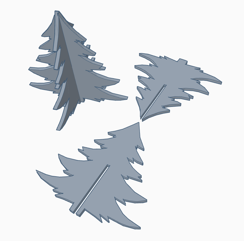 Miniatura 5 do modelo 3D Christmas Tree set, 11 type