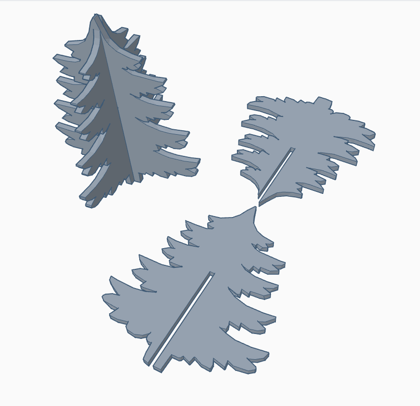 Miniatura 10 do modelo 3D Christmas Tree set, 11 type