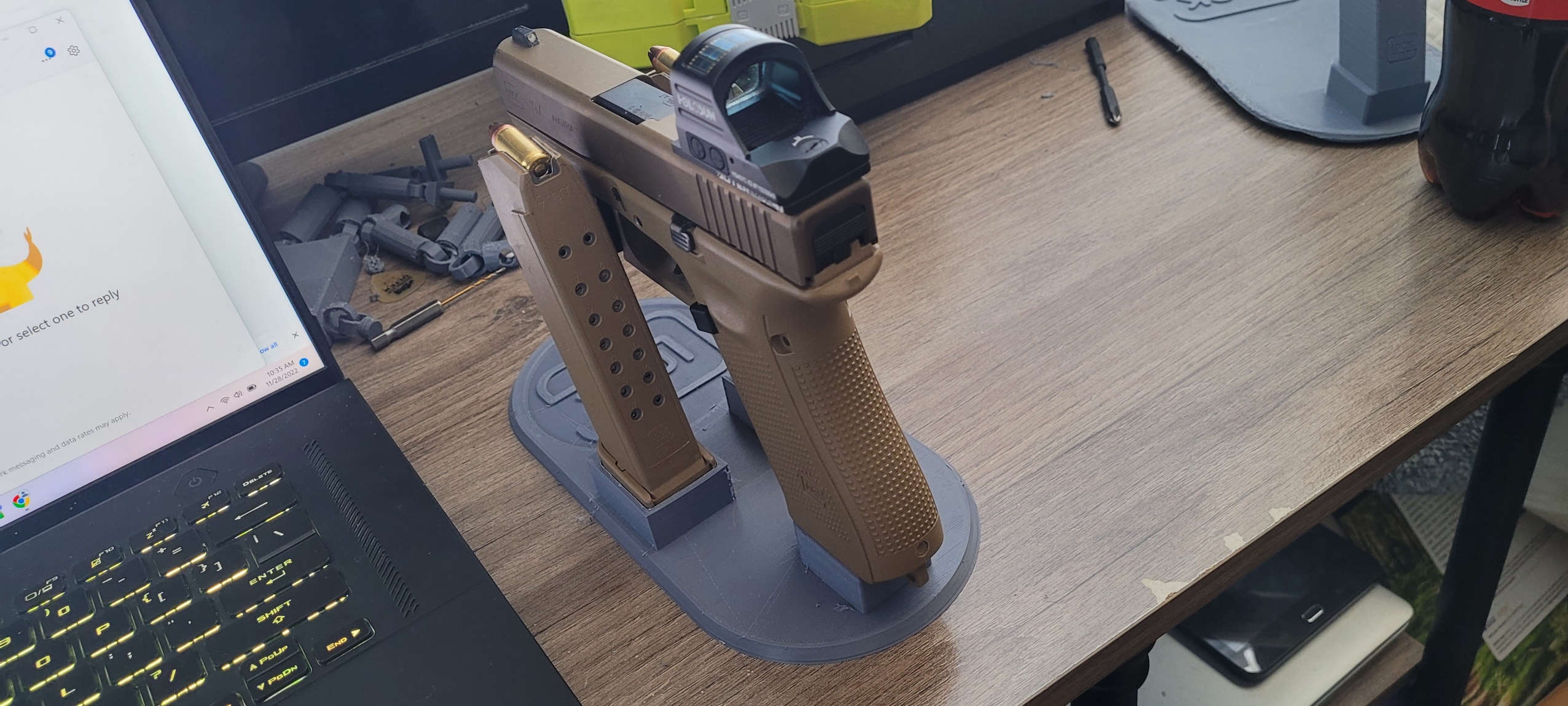 Glock Stand with Mags