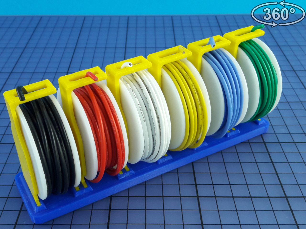 recoge cables (spool holder) by neo, Download free STL model