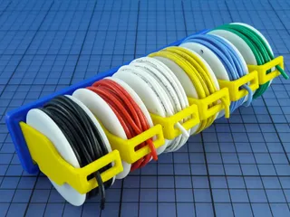 A simple wire spool holder by alexclink, Download free STL model
