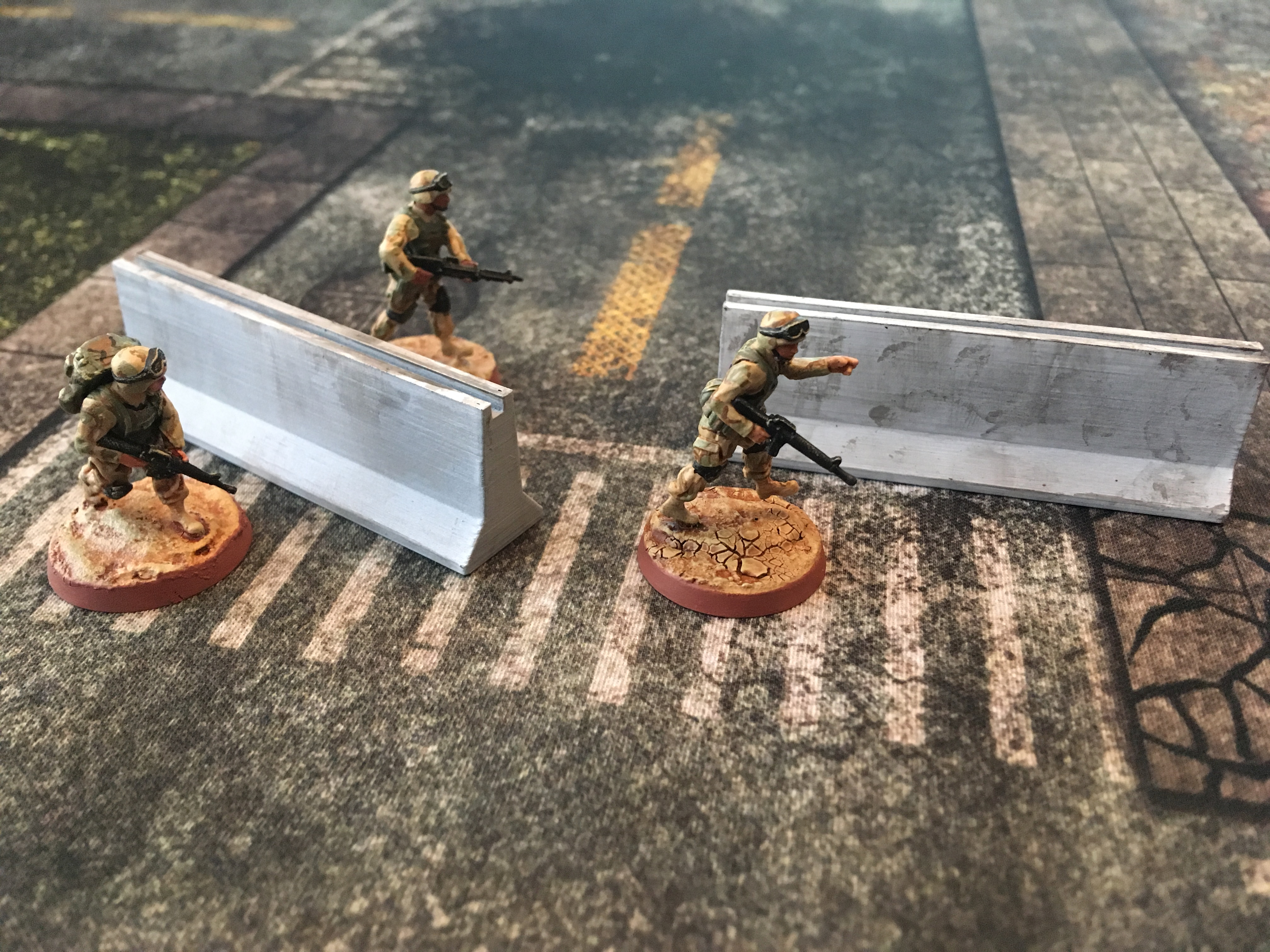 Concrete Barricade for 28mm-40mm Miniature Wargaming
