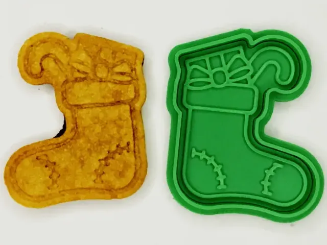 Christmas socks gifts cookie cutter