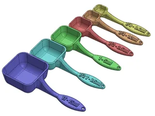 1/16 Teaspoon Measuring Spoon by EasyE, Download free STL model