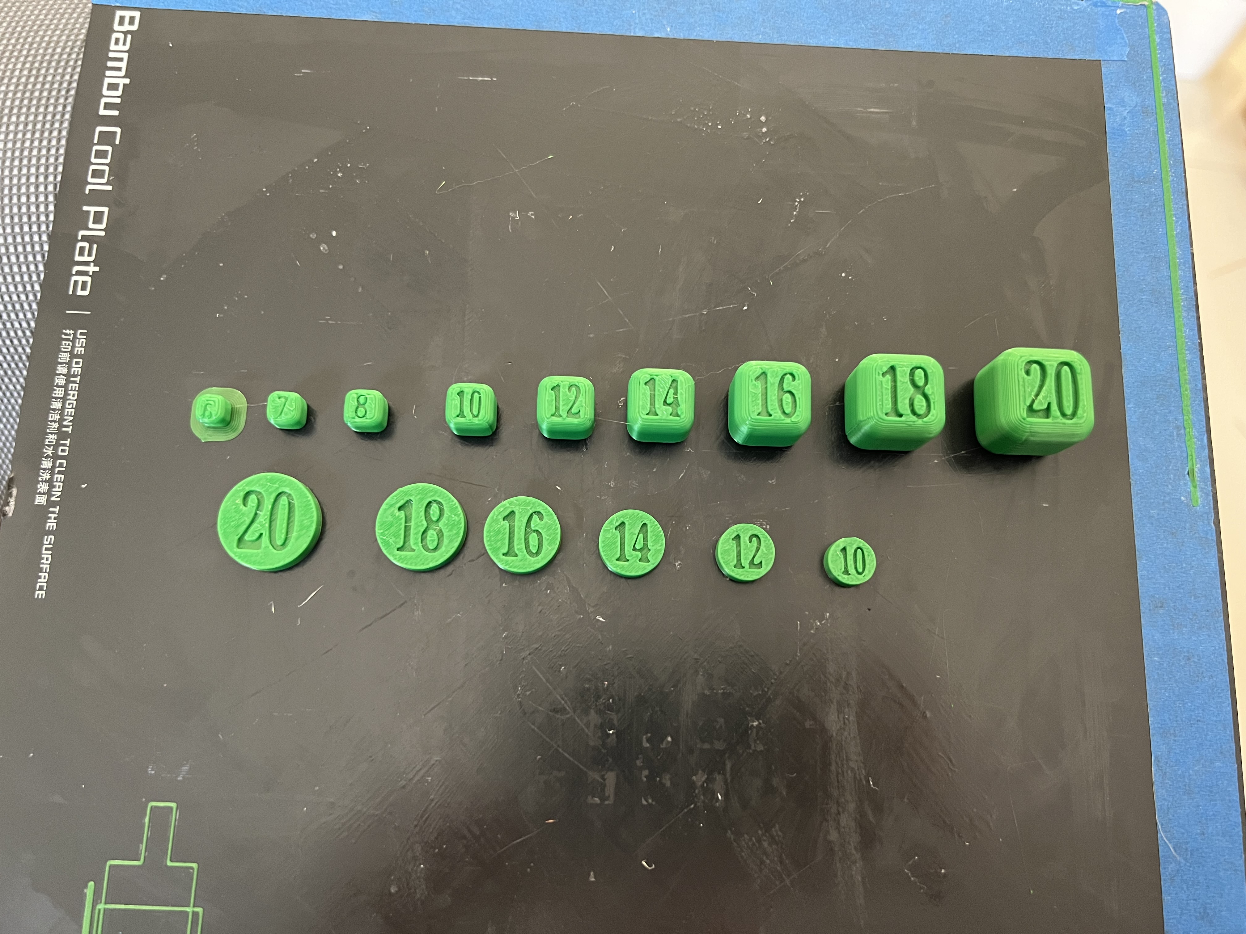 BoardGame Dice/Tokens measurement