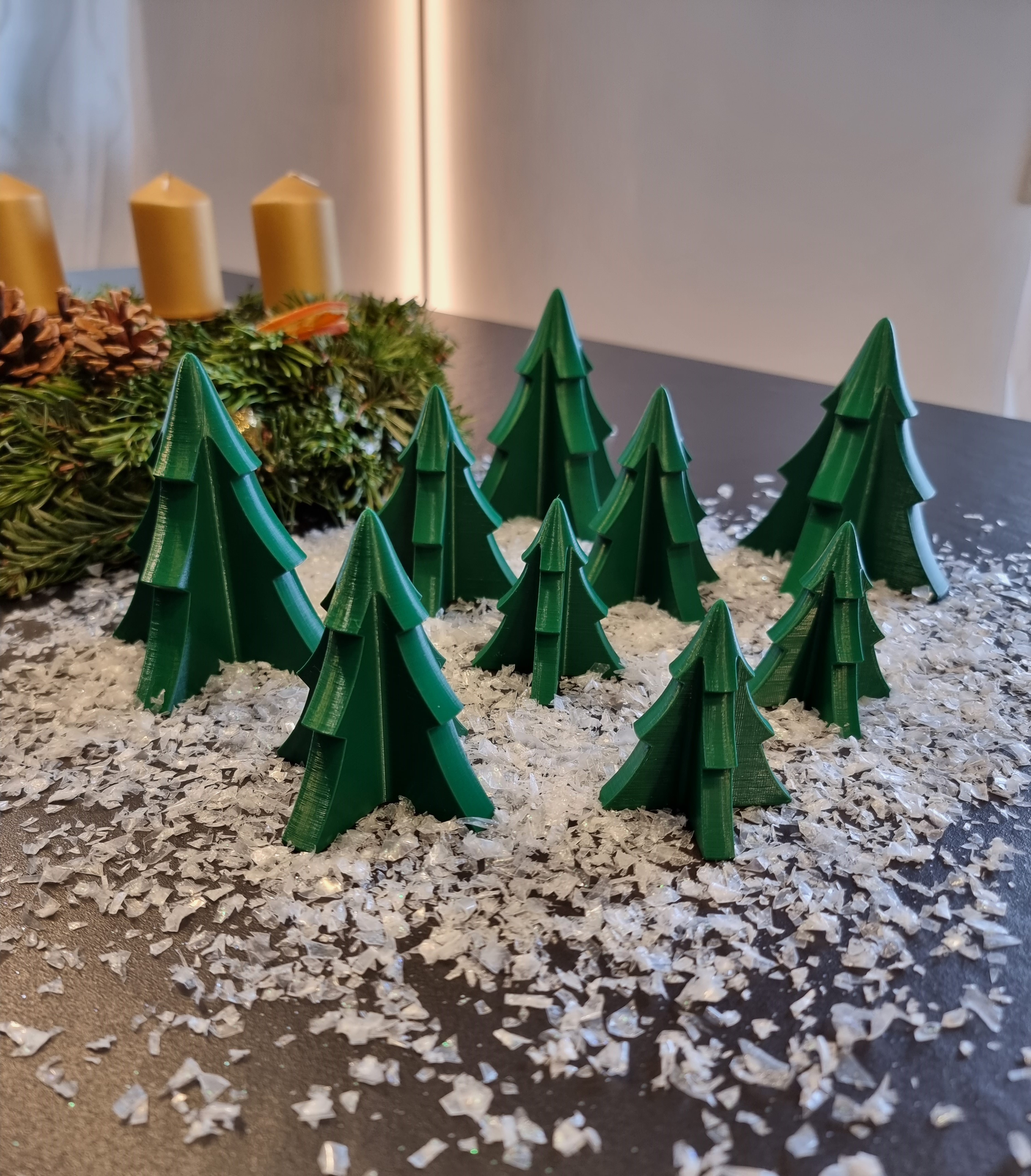 Christmas tree table decoration