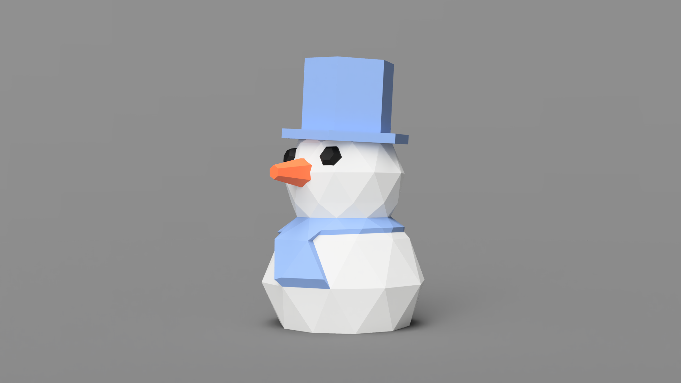 Miniatura 3 do modelo 3D Snowman 01 (SC)
