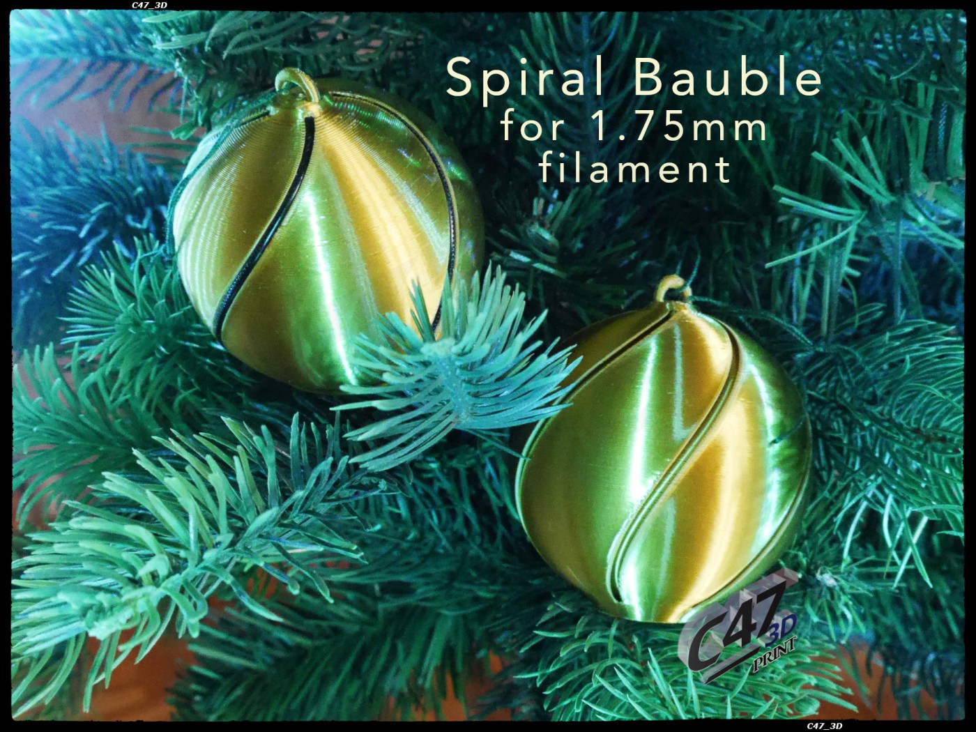Spiral Bauble for 1.75 filament - 4 / 6 strings