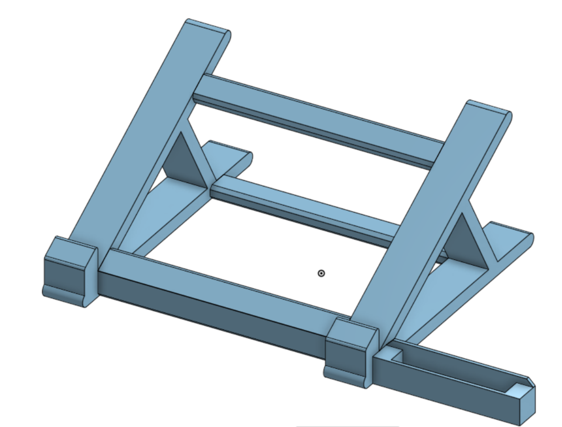 LAPTOP STAND WITH MOBILE HOLDER