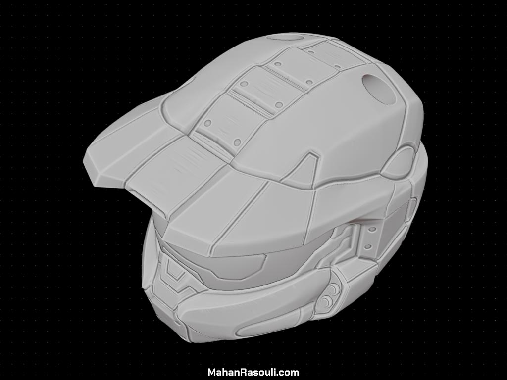 Miniatura 3 do modelo 3D Master Chief Keychain