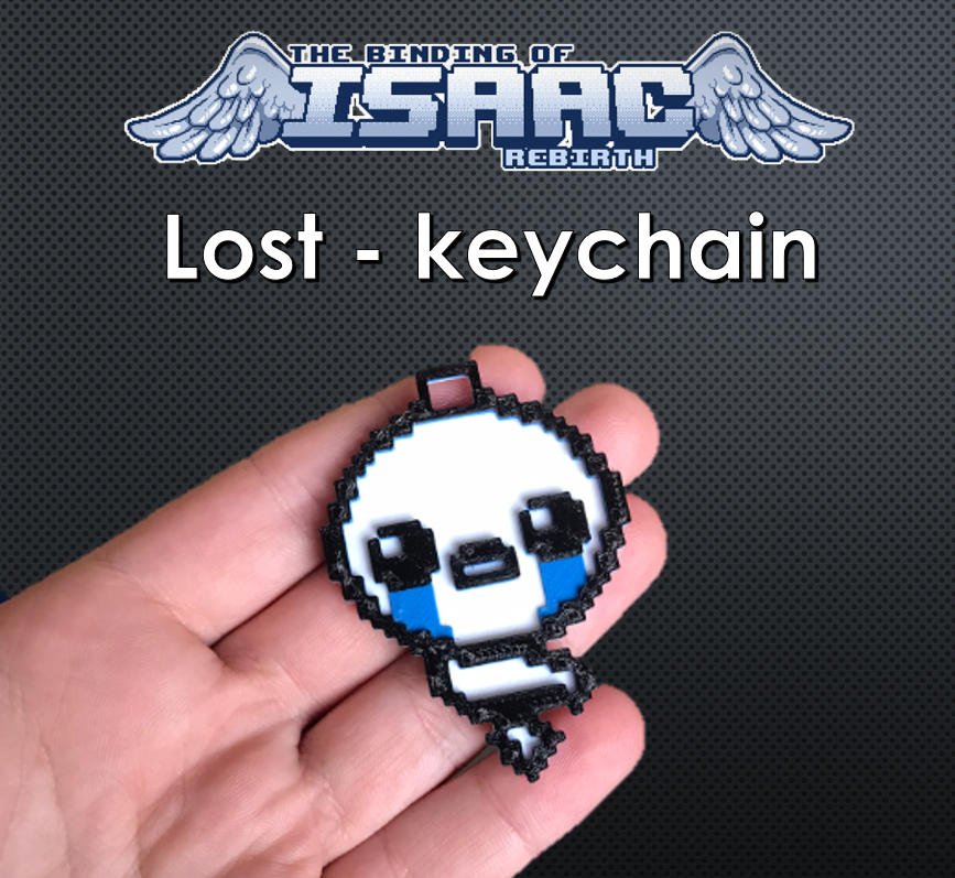 Lost keychain - Character from The binding of Isaac