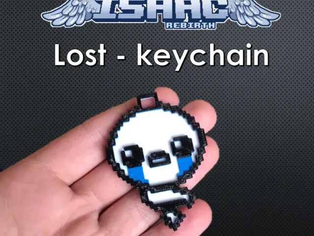 Lost keychain - Character from The binding of Isaac