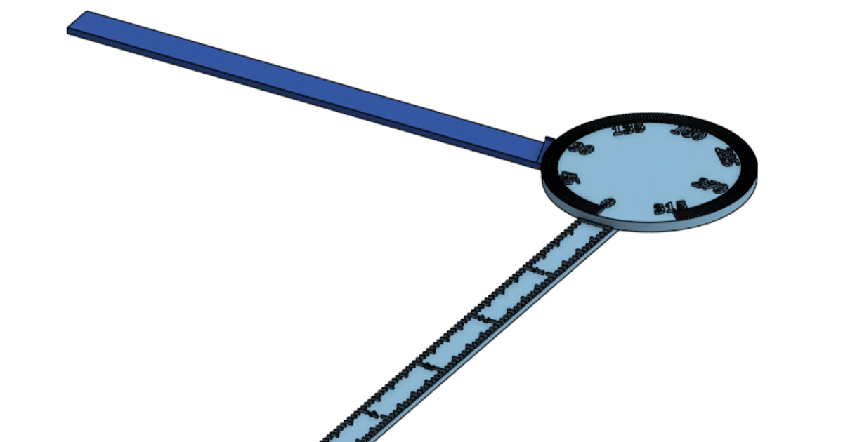 Protractor Ruler by David S | Download free STL model | Printables.com