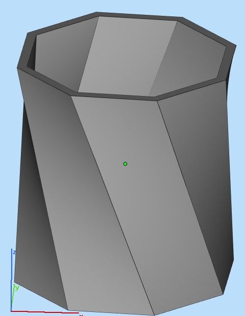octogonal pencil pot