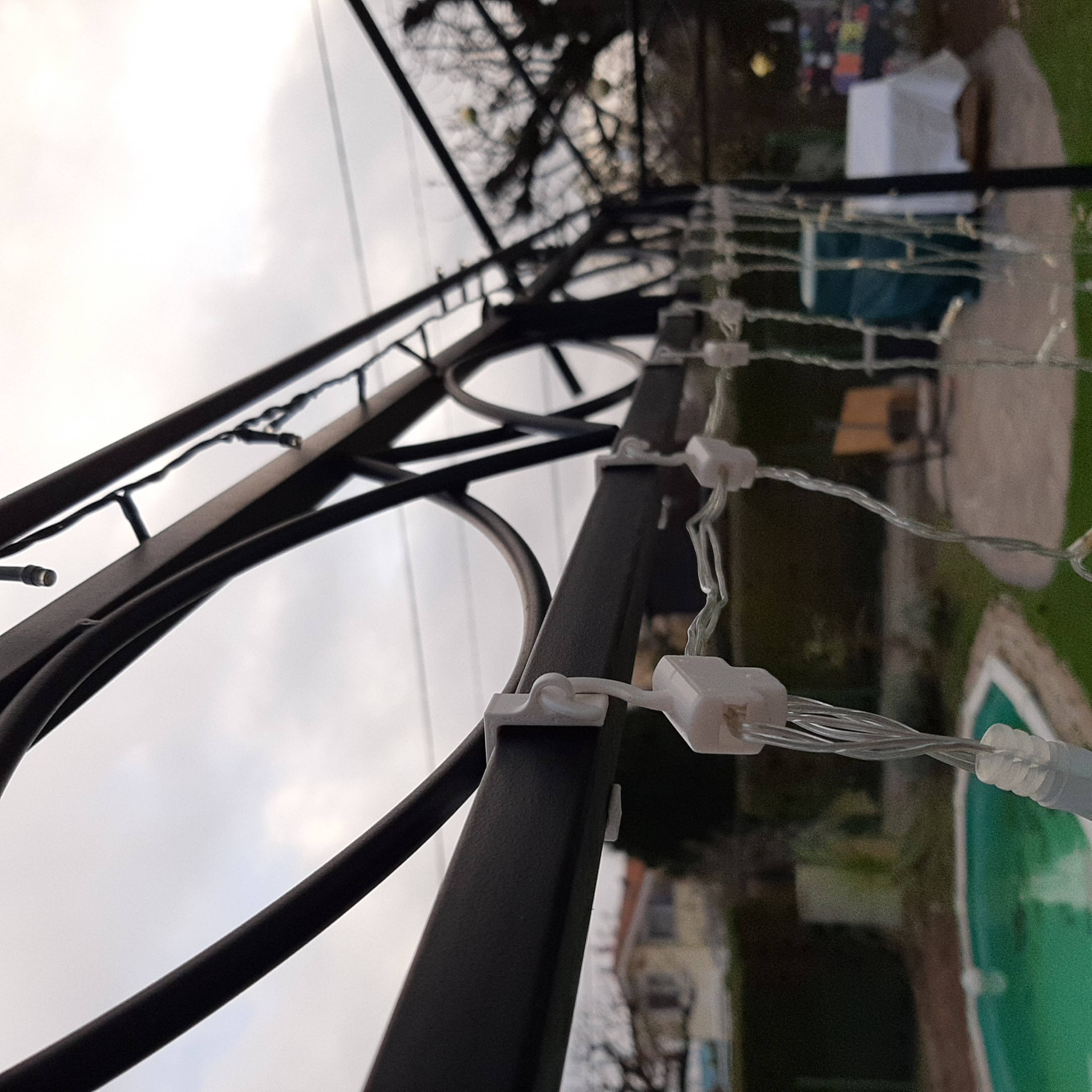 Halter für Girlande an der Pergola, SnapOn | holder for garland on the pergola, SnapOn