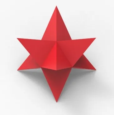 Modular 3D Christmas Star - Oktaeder