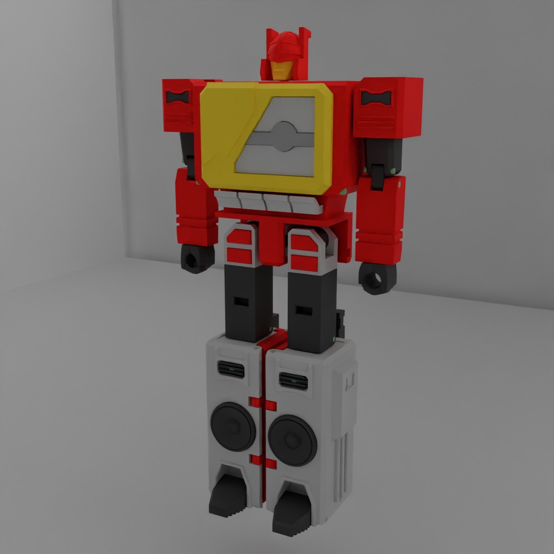 Miniatura 5 do modelo 3D Transformers Blaster SS86 scale