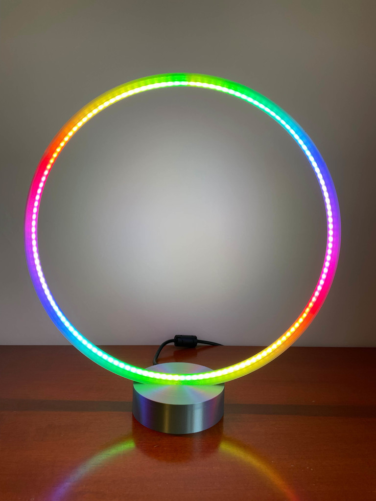 LED RGB DESIGNER CIRCLE RING HALO LIGHT LAMP - App & Music Controlled ...
